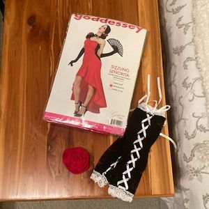 Senorita Flamenco dress and accessories size medium